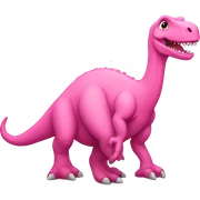 Pink dinosaur  sticker
