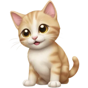 kitten winking sticker
