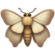 Cute moth sticker