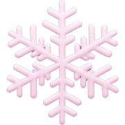 pastel pink snowflake  sticker