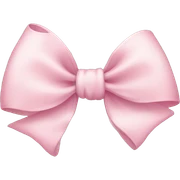 Light pink bow sticker