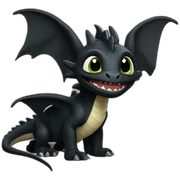 Toothless dragon sticker