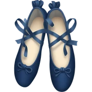 Navy blue ballet shoes  sticker