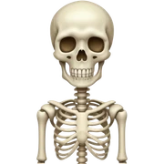 a tall Skeleton  sticker
