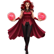 magical girl with red eyes sticker