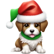 Christmas puppy  sticker