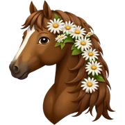 Horse with Flowers  sticker