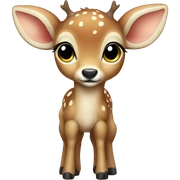 baby deer sticker