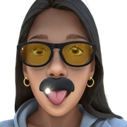 girl with sunglasses and earrings sticker