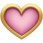 Heart gold sticker