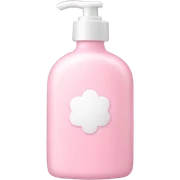 Light pink lotion bottle sticker