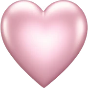 Light pink metallic heart sticker