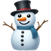 Snowman sticker