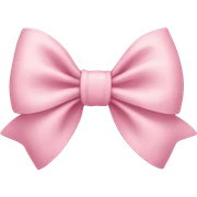 Light pink bow sticker