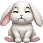 sleepy bunny sticker
