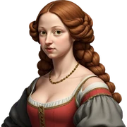 realistic portrait of a girl sticker