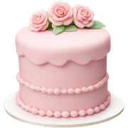 baby pink cake sticker