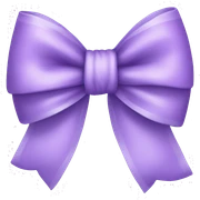 Lilac bow sticker