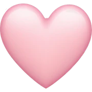 light pink heart sticker