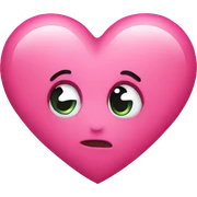 Pink heart sticker