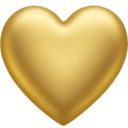 gold heart  sticker