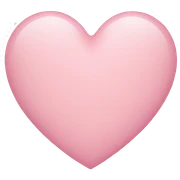 Light pink heart  sticker