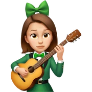 Leprechaun Guitarist sticker