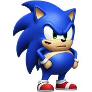 Fat Sonic sticker