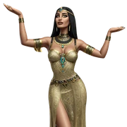 egyptian beauty in dark elegance sticker