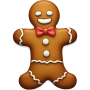 Gingerbread man sticker