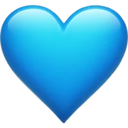 blue heart  sticker