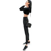 girl in outdoor fashion sticker