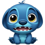 Stitch sad sticker