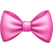 pink bow sticker
