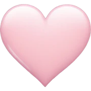 light pink heart sticker