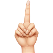 Middle finger sticker