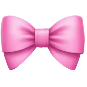 pink bow  sticker