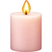 pale blush pink candle  sticker