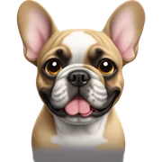 French bulldog  sticker