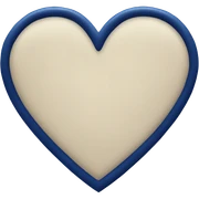 Navy blue heart sticker