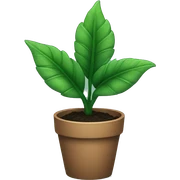 Dark green plant sticker