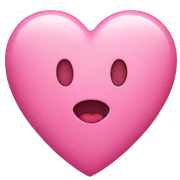 Pink heart sticker