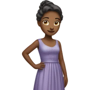 Girl in long dress sticker
