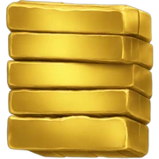 gold bars sticker