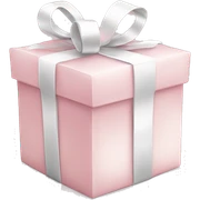 Light pink Christmas gifts under a white Christmas tree  sticker