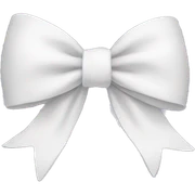 white bow sticker