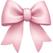 light pink bow sticker