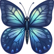 dark blue butterfly  sticker