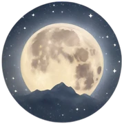 Wiccan moon sticker