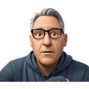 male portrait against brick wall sticker